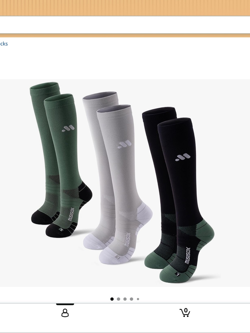 Musseox Compression Socks NWOT - 3 pairs